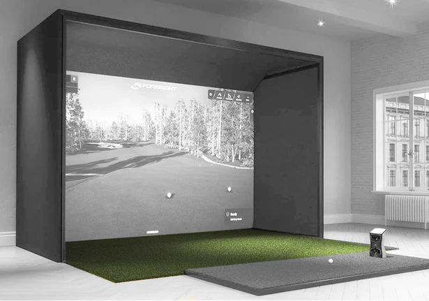 residential golf simulator installation